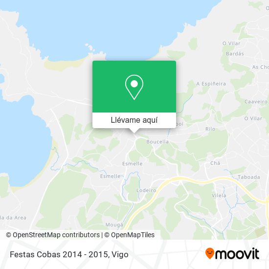 Mapa Festas Cobas 2014 - 2015