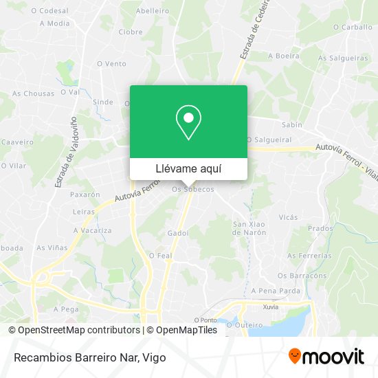 Mapa Recambios Barreiro Nar