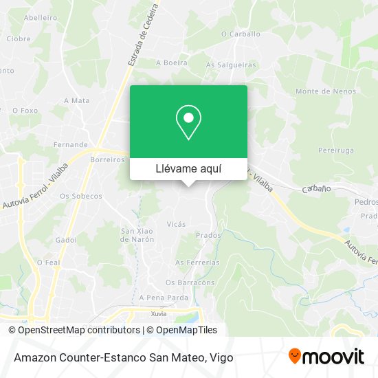 Mapa Amazon Counter-Estanco San Mateo