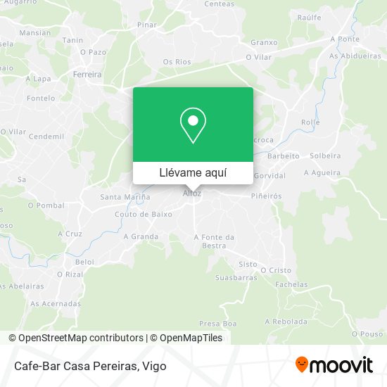 Mapa Cafe-Bar Casa Pereiras