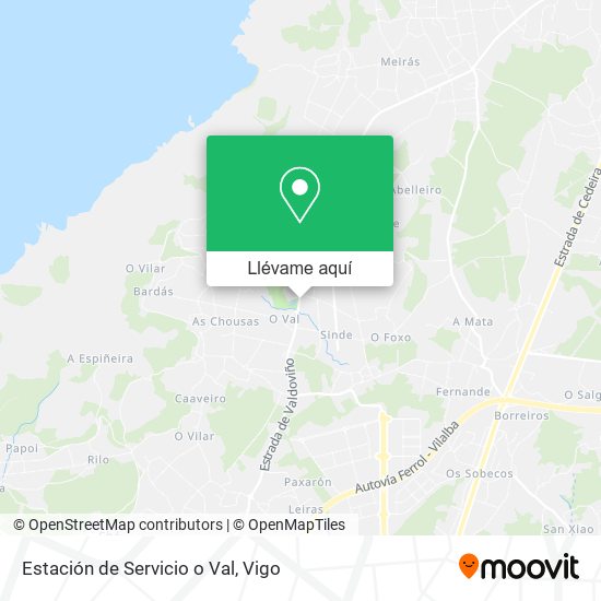 Mapa Estación de Servicio o Val