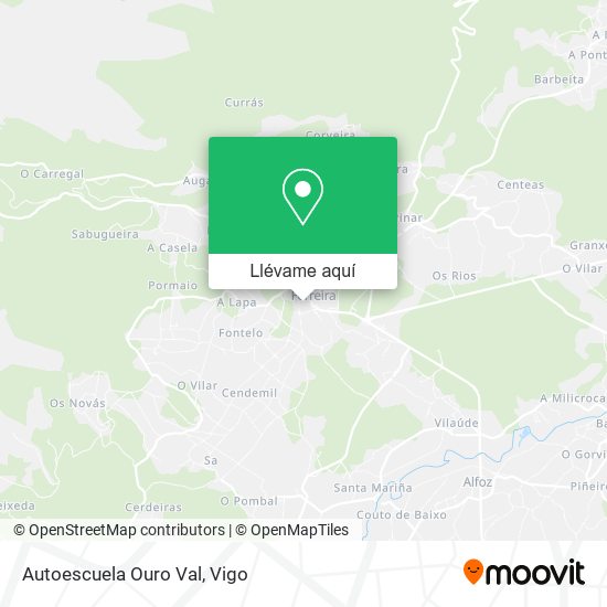 Mapa Autoescuela Ouro Val