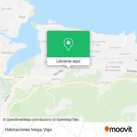 Mapa Habitaciones Veiga