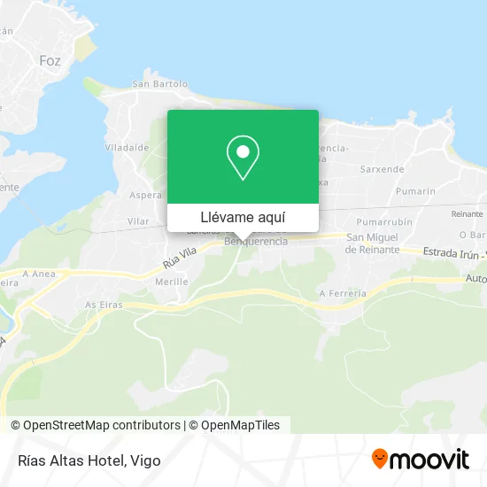 Mapa Rías Altas Hotel