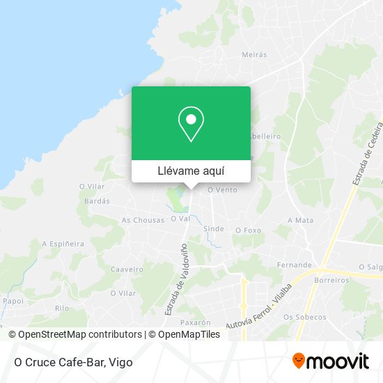 Mapa O Cruce Cafe-Bar