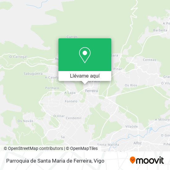 Mapa Parroquia de Santa Maria de Ferreira