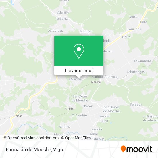 Mapa Farmacia de Moeche
