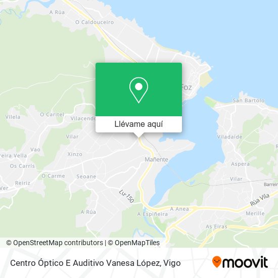 Mapa Centro Óptico E Auditivo Vanesa López