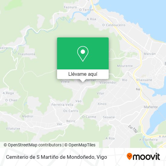 Mapa Cemiterio de S Martiño de Mondoñedo