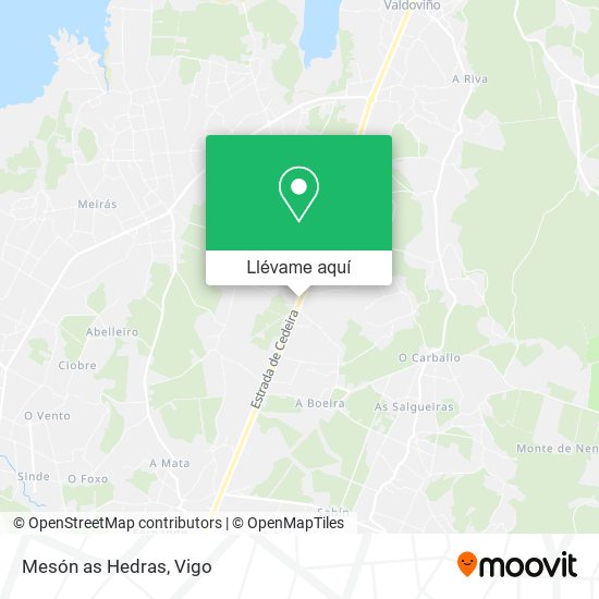 Mapa Mesón as Hedras