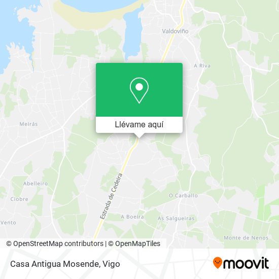 Mapa Casa Antigua Mosende