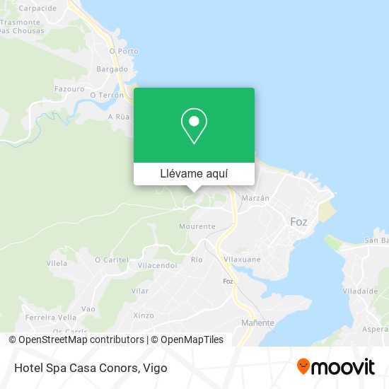 Mapa Hotel Spa Casa Conors