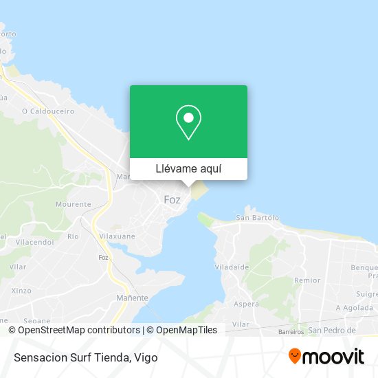 Mapa Sensacion Surf Tienda