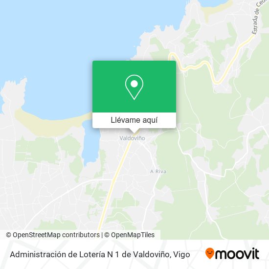 Mapa Administración de Lotería N 1 de Valdoviño