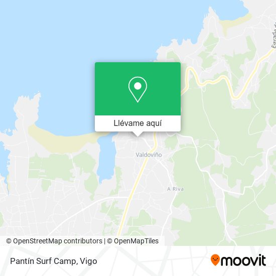 Mapa Pantín Surf Camp