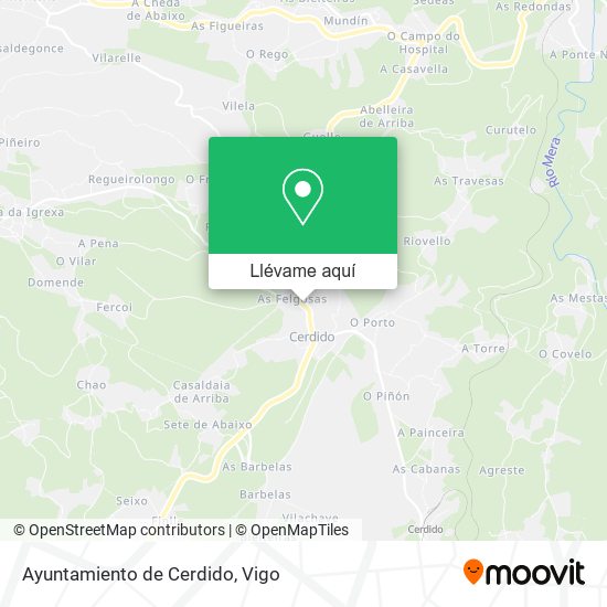 Mapa Ayuntamiento de Cerdido