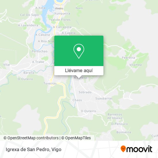 Mapa Igrexa de San Pedro