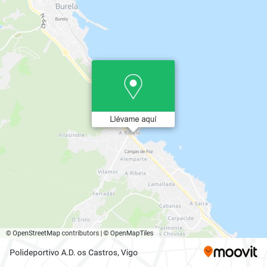 Mapa Polideportivo A.D. os Castros