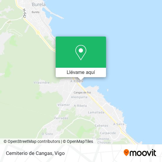 Mapa Cemiterio de Cangas