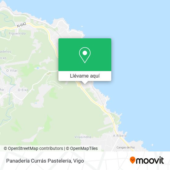 Mapa Panadería Currás Pastelería