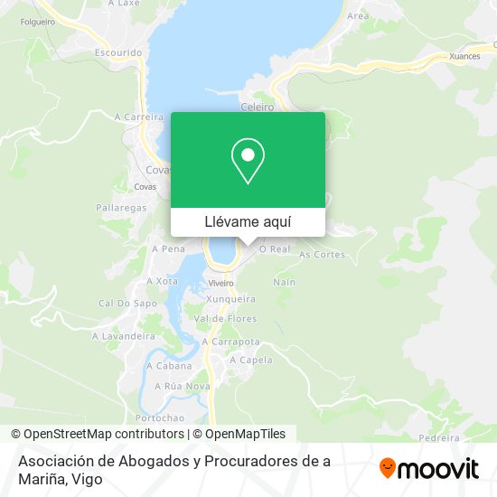 Mapa Asociación de Abogados y Procuradores de a Mariña