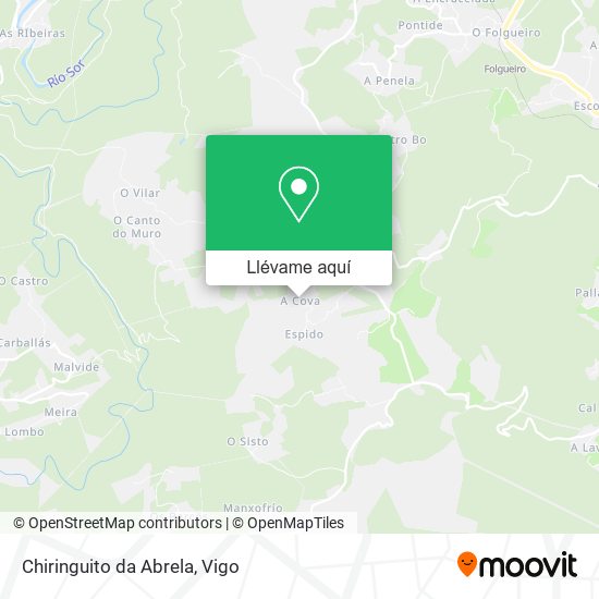 Mapa Chiringuito da Abrela
