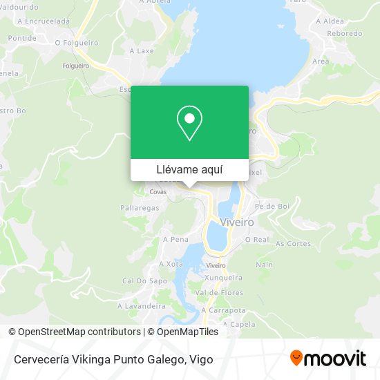 Mapa Cervecería Vikinga Punto Galego