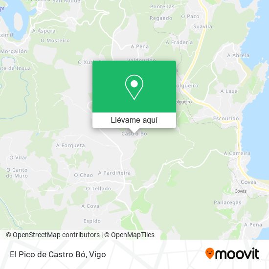 Mapa El Pico de Castro Bó