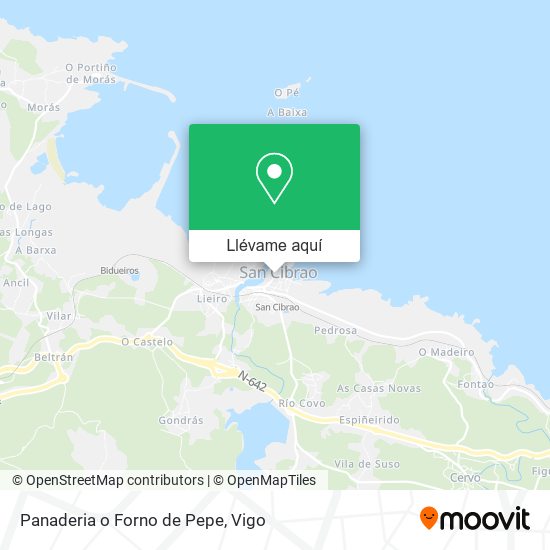 Mapa Panaderia o Forno de Pepe