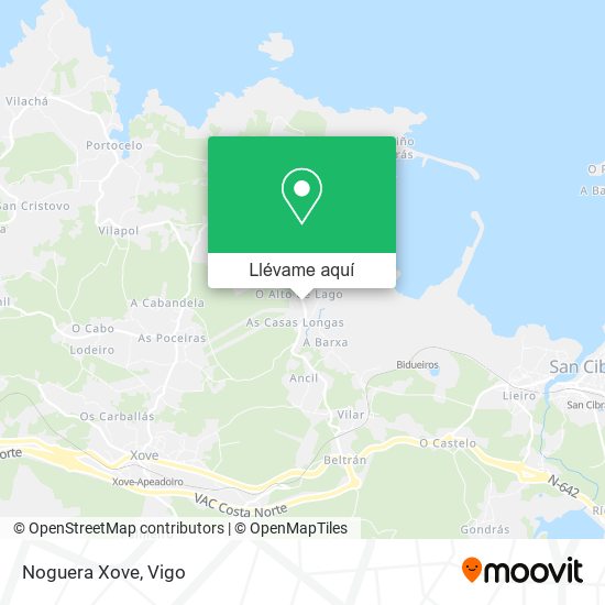 Mapa Noguera Xove