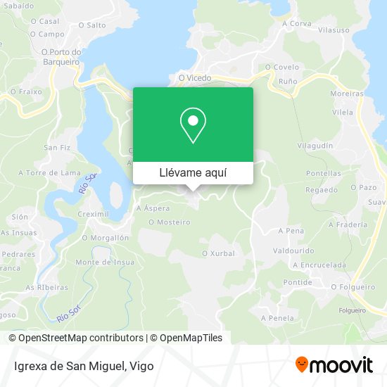 Mapa Igrexa de San Miguel
