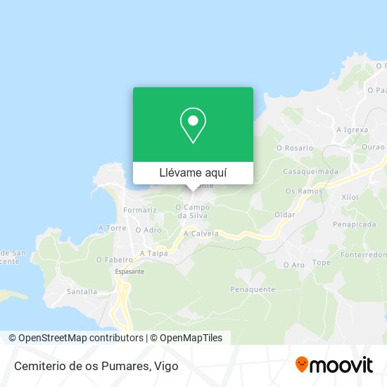 Mapa Cemiterio de os Pumares