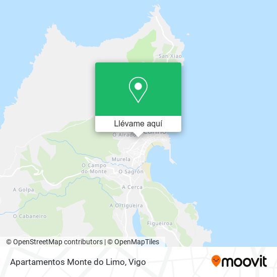 Mapa Apartamentos Monte do Limo