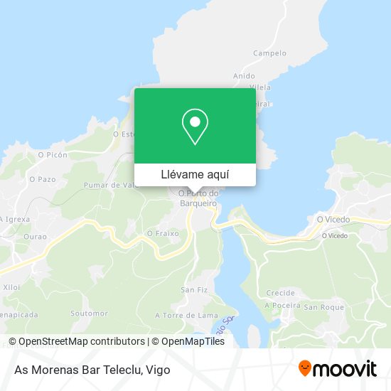 Mapa As Morenas Bar Teleclu