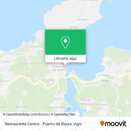 Mapa Restaurante Centro - Puerto de Bares