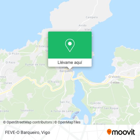 Mapa FEVE-O Barqueiro