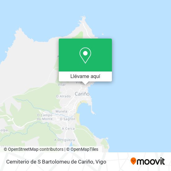 Mapa Cemiterio de S Bartolomeu de Cariño