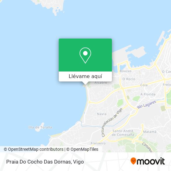 Mapa Praia Do Cocho Das Dornas