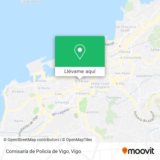 Mapa Comisaría de Policía de Vigo