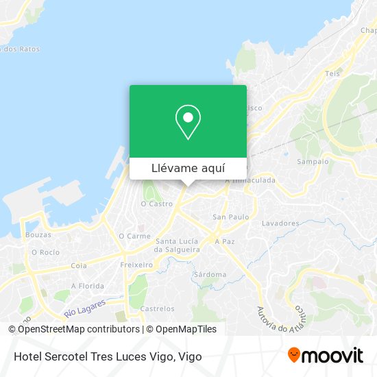 Mapa Hotel Sercotel Tres Luces Vigo
