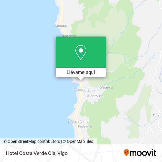 Mapa Hotel Costa Verde Oia