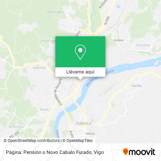 Mapa Página: Pensión o Novo Cabalo Furado