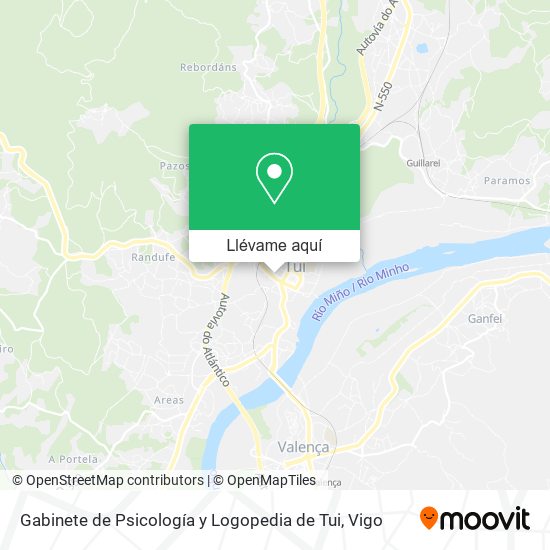 Mapa Gabinete de Psicología y Logopedia de Tui
