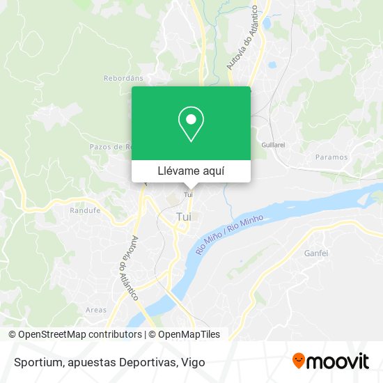 Mapa Sportium, apuestas Deportivas