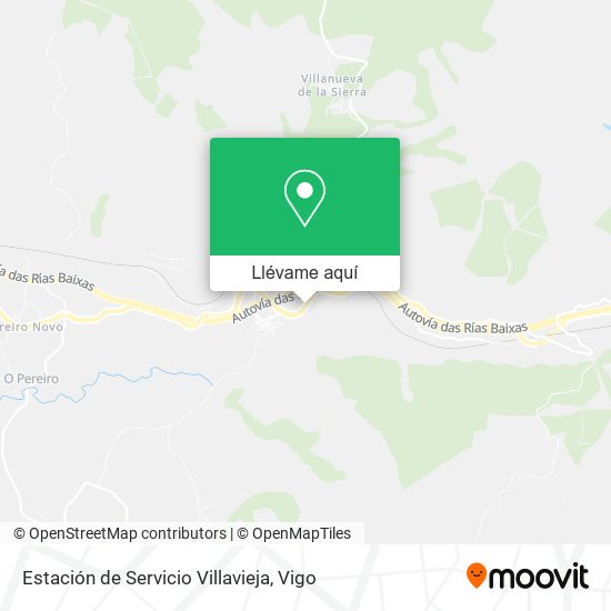 Mapa Estación de Servicio Villavieja