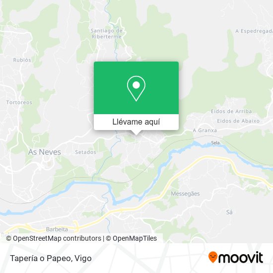 Mapa Tapería o Papeo