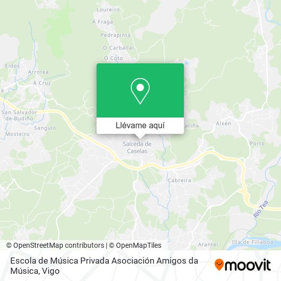 Mapa Escola de Música Privada Asociación Amigos da Música