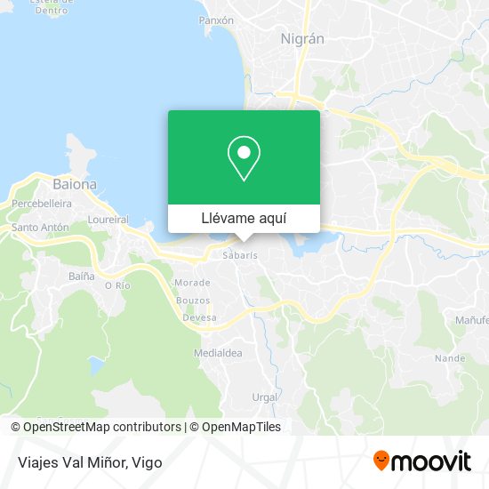 Mapa Viajes Val Miñor