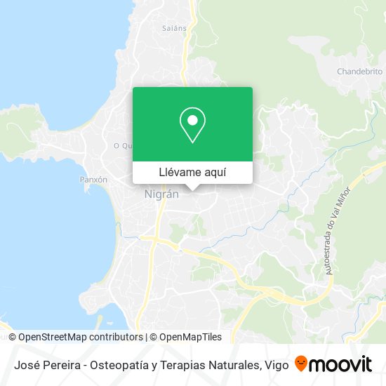 Mapa José Pereira - Osteopatía y Terapias Naturales