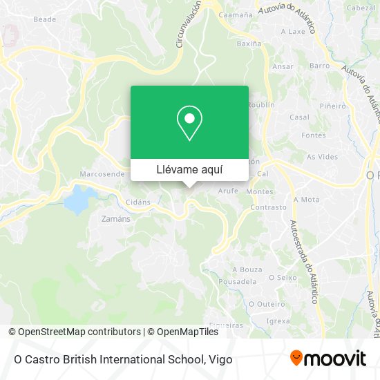 Mapa O Castro British International School